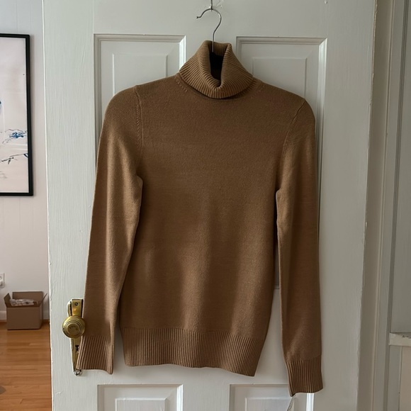French Connection Camel Turtleneck Sweater - Picture 1 of 4